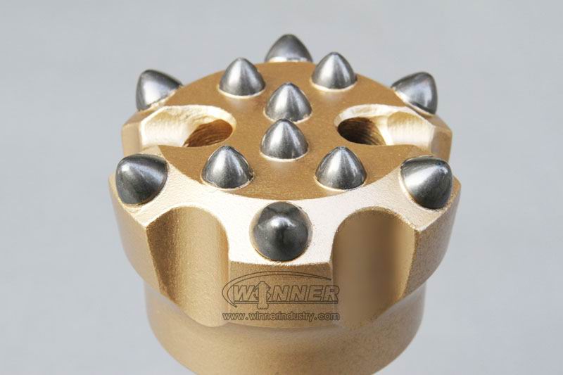 Flat Face Ballistic Button Bit